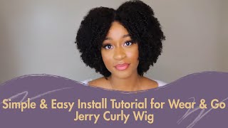 Simple amp Easy Install  Glueless 5x5 Wear amp Go Jerry Curly Wig  Beginner Friendly🔥 luvmehair hair [upl. by Idaline]