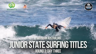 2024 Woolworths WA State Junior Surfing Titles Round 3 Geraldton  Day 3 [upl. by Babby678]