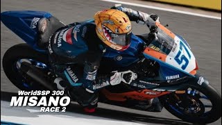 STUNNING Aldi Satya Mahendras Victory in Misano WorldSSP300 Race 2 worldsbk wsbk aldisatya [upl. by Notsle]