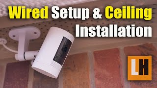 Ring Stick Up Cam Wiring and Ceiling Install  Best Setup For Reliable Performance [upl. by Runstadler79]