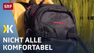 Tagesrucksack im Test Einen guten Rucksack gibt es ab 40 Franken  2019  Kassensturz  SRF [upl. by Yrbua354]