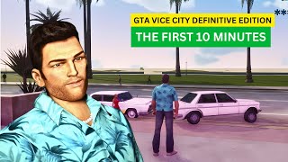 GTA Vice City DEFINITIVE EDITION  First 10 Minutes of Gameplay [upl. by Troy]