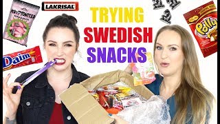 Australians try Swedish snacks  Collab with Angelica Nyqvist [upl. by Sukramal]