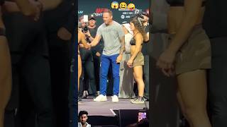 😱MACKENZIE DERN VS LOOPY GODINEZ FACE OFF AT UFC ABU DHABI [upl. by Noira]