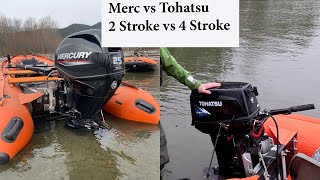 Mercury vs Tohatsu Outboard jet Speed Test [upl. by Sholes]