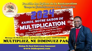 BISHOP EMMANUEL SONI MESSAGE A LA FAMILLE DE LA RESTAURATION [upl. by Assened]