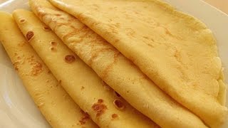 Basic French Crepes Recipe  Crepe Batter just in a minute [upl. by Largent]