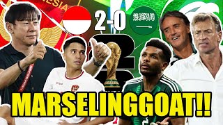 MARSELINO GENDONG TIMNAS INDONESIA FULL SENYUM LAWAN ARAB SAUDI PIALA DUNIA DIDEPAN MATA WKWKWK [upl. by Ym]