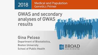 MPG Primer GWAS and secondary analyses of GWAS results 2018 [upl. by Aivilys]