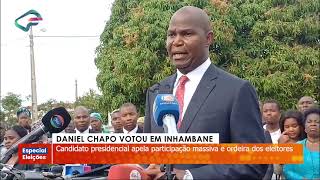 DANIEL CHAPO VOTOU EM INHAMBANE [upl. by Kcub]