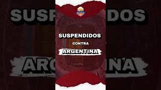 Jugadores suspendidos y apercibidos  LA VINOTINTO venezuela futbol vinotinto [upl. by Iral]