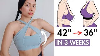 EASY exercises to reduce breast sizes in 3 weeks lose fat lift sagging no jumping [upl. by Rialcnis8]