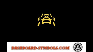 Volkswagen Front Assist Switched Off Or Pedestrian Monitoring Switched Off Warning Light [upl. by Adnolat]