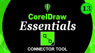 Mastering the Connector Tool and Anchor Editing in CorelDRAW Essentials  Complete Guide in Hindi [upl. by Annoyk]