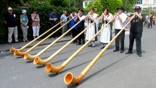 アルプホルンの演奏 Alphorn [upl. by Levina]