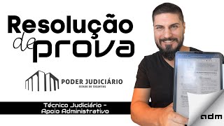 Resolvendo Provas  FGV TJTO Técnico [upl. by Artenehs646]