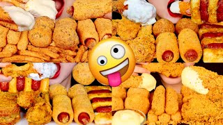 BHC FRIED CHICKEN MUKBANG COMPILATION  BBURINGKLE CHICKEN EATING SHOW 💯 SATISFYING SOUND [upl. by Ahras]