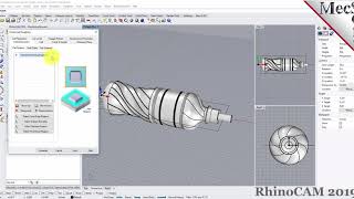 RhinoCAM 2019 Introduction to 4 Axis Machining [upl. by Aker108]