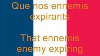 La Marseillaise French National Anthem FrEn [upl. by Adiuqram88]