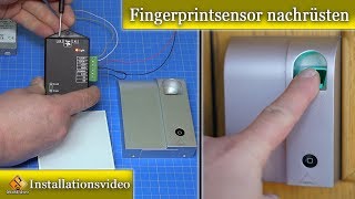 Fingerprint an Haustür Nachrüsten so gehts  Fingerprint Codeschloss Wireless Mathfe [upl. by Eolcin549]