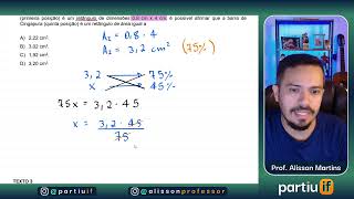 IFMA  2024  Matemática  Questão 20  Considerando que no Texto 3 as barras representantes dos [upl. by Natassia]