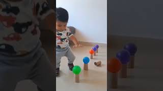 3 actividades con rollos de papel higiénico para niños de 1 a 2 años 🥰 juegoscaseros [upl. by Rentschler]