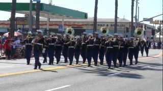 1st Marine Division Band  2012 Oceanside Independence Day Freedom Parade [upl. by Holcomb]