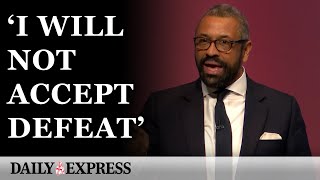 James Cleverly says he will not accept defeat in leadership speech [upl. by Ahsinyt522]