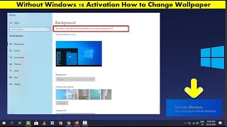 How to Change Windows 10’s Wallpaper without Activation  Easy Method [upl. by Ataliah]