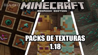 TOP 3 TEXTURES PACK PARA MINECRAFT BEDROCK PE 1182 🔥 [upl. by Currier]