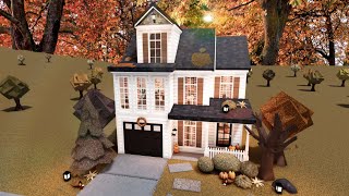 bloxburg  🧡 two story autumn family house ꒰ no advanced placing build amp tour ꒱ [upl. by Della]