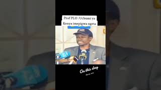 Prof PLO  Uchumi ya kenya [upl. by Still3]