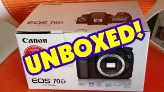 Canon EOS 70D amp 18135mm STM Lens Unboxing amp First Look [upl. by Aitnas106]