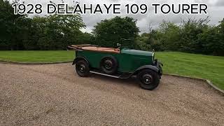 1928 DELAHAYE 109 TOURER [upl. by Azeria]