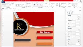 How to Create Banner Design in MS Word Banner Design Pamplet Design Flyers Design youtube [upl. by Caprice]