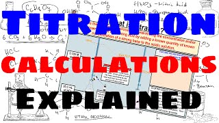 Titration Calculations  Explained [upl. by Lacim]