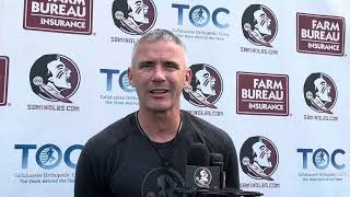 FSU Football  Mike Norvell shared updates on Robert Scott Jr Kentron Poitier also talks VT D [upl. by Imot501]