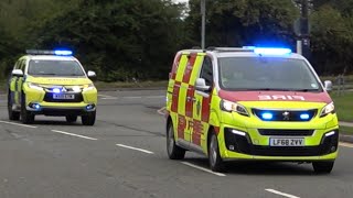 RARE FIRE 16 Rapid Intervention Vehicle Manchester Airport Fire Service amp Armed Police Responding [upl. by Marigolda]