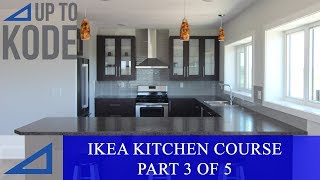 IKEA Kitchen Cabinet Course Part 3 of 5 Installing IKEA Rails amp Custom Filler Panels [upl. by Anek]