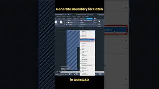 How to Generate a Boundary for Hatch in AutoCAD autocad shorts [upl. by Aleuname]