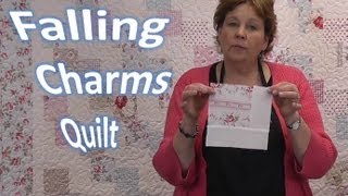 Falling Charms Quilt Tutorial  Quilting With Charm Packs [upl. by Nocam]