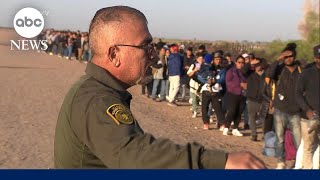 The hard reality of migrants waiting at the USMexico border  ABCNL [upl. by Seow132]