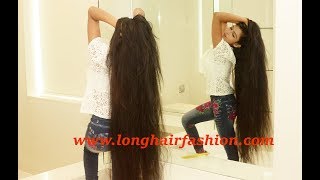 Diwali Dhamaka Long Hair Show with Amazing Knee Length Hair Model [upl. by Artie]