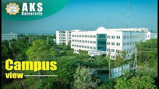 AKS University  Drone view  Admission Open 202425 [upl. by Anaerdna831]