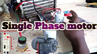 single Phase motor connection with single capacitor [upl. by Acysej831]