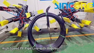 High Speed PE Pipe Line with Winder [upl. by Eecyal]