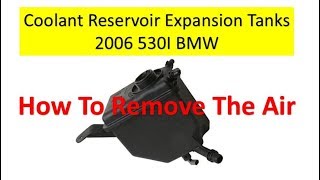 How To Bleed The Air Out Your BMW Radiator After Refilling Or Changing Out The Coolant Reservoir [upl. by Alyhs843]