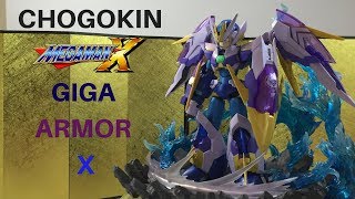 Bandai Tamashii Nations Chogokin  Mega Man X GIGA ARMOR X Action Figure review amp UNboxing [upl. by Obocaj]