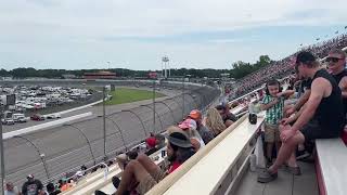 2022 MIS NASCAR Cup Race Turn 1 Grandstand View [upl. by Nilla]