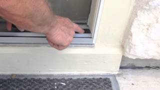 How to Install Plisse Retractable Screen Threshold Adapter [upl. by Atilol]